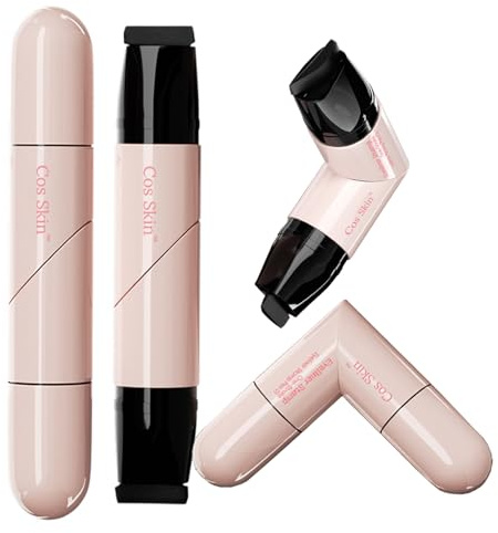 Set di 2 timbri per eyeliner in gel pieghevoli per ali perfette, impermeabili e resistenti alle sbavature (nero + marrone)