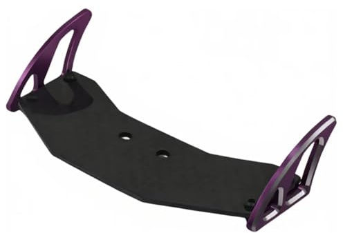 Rc Repairs Spare For WLtoys 244016 For Losi Micro B For Losi Micro T 1/24 Rc Car Upgrades Parts Accessories Rear Body Wing Spoiler Aluminum Meta(Purple)