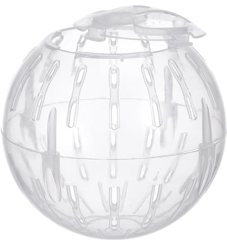 KOCKSHION Pelota de Ejercicio para Hámster de Color Claro de 10 Cm Bola para Correr Mascotas Pequeñas Juguete Compacto y Ligero para Roedores Suministros para Mascotas Pequeñas Adecuado