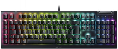 Razer BlackWidow V4 X – Mechanische Gaming-Tastatur Chroma RGB (mechanische Schalter, grün, 6 dedizierte Makro-Tasten, ABS-Tasten) FR-Layout | Schwarz