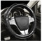JNNJ Steering Wheel Cover, 38cm Universal Faux Leather, Black for Car