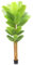 Hapihom 6,9 Fuß künstlicher Bananenbaum mit 10 großen Blättern und natürlicher Rinde, künstlicher Bananenbaum, grüne Topfpflanze für drinnen und draußen für den Garten im Haus Büro Veranda