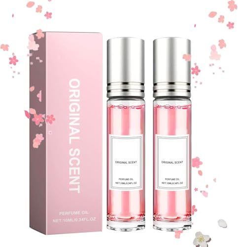 2PC Parfume Feromone pour Femme,Roll-on Flavor Parfums,Parfums Femme,Eau de Parfumes,Miniature Parfume,Parfum Pheromone pour Femme Attire Homme,Longue Durée