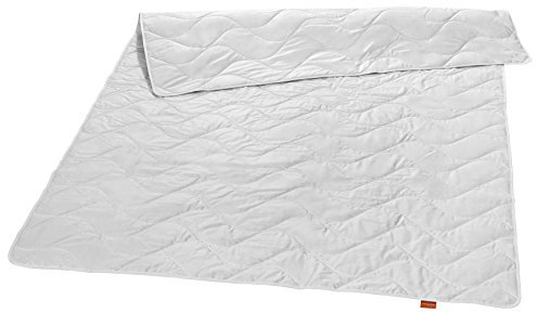 sleepling Sommerdecke 200x200, Wildseidendecke 200 x 200, Sommerbettdecke leicht, Seidendecke mit 100% Wildseide, Bezug 100% Baumwolle, Made in Germany, Ökotex, waschbar 40 Grad