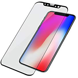 PanzerGlass Displayschutzfolie für iPhone X/XS, Schwarz