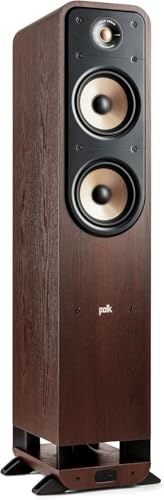 Polk Audio Signature Elite ES55 Tower Speaker, Single, Contemporary Walnut