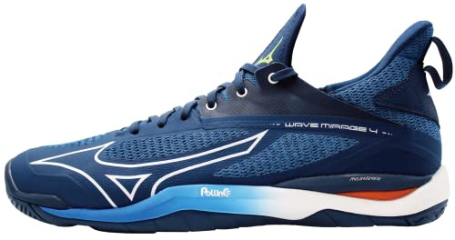 Mizuno Wave Mirage 4 Scarpe da Pallamano Unisex Adulto, DarkDenim/White/SIbis, 38.5 EU, Darkdenim White Sibis, 38.5 EU