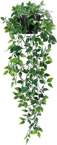 HAOSHICS Artificial Hanging Plant Mandala Vine Fake Potted Plant For Indoor Outdoor Decoration (1)