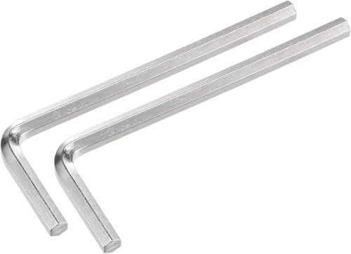 TOP-VIGOR 2Pcs 3/16 Inch Hex Key Wrench, Metric CR-V L Shaped Allen Key Imperial Hexagon Head Spanner Tool for Repairing, Installation