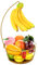 DIYZON Cesto di Frutta da Banco con Gancio per Banane, Moderna Ciotola per Frutta e Verdura, Adatta per Piano di Lavoro della Cucina, Cesto Portaoggetti in Filo Metallico per Frutta