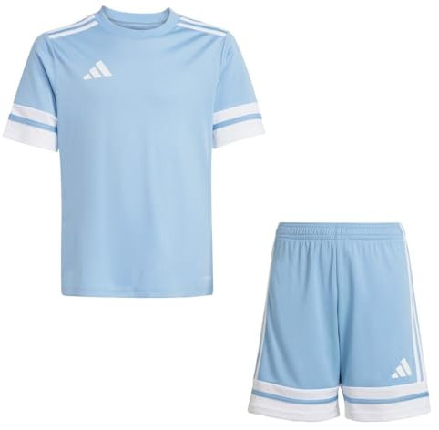 Addias Trikotsatz Kinder hellblau weiß Squadra 25 Gr/176 - Sportbekleidung Set
