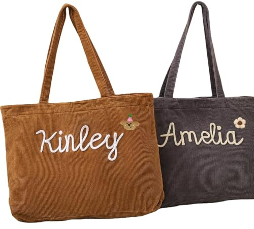 BBGDP Bolso De Mano Tejido Hecho A Mano Personalizado Con Nombre, Bolso De Dama De Honor Mano Personalizado De Pana For Fiesta De Bodas, Agradecimiento Regalo For La Novia Y Su Tripulación