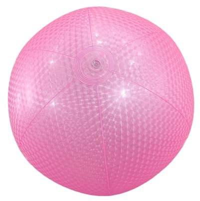 Inflatable Beach Ball - PVC Water Toy, | 15-Inch Pool Floating Sphere Lightweight Durable Design, Easy to Inflate and Deflate, Bright Colorful Pattern For Kids Adults Summer Swimming Pools, Beach
