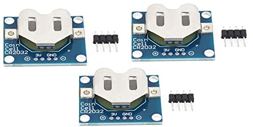 OVAQUIXI CR2032-knappbatterihållare, Högpresterande Myntcellsmodul för Enkel Anslutning Av Brödbräda, 3-pack