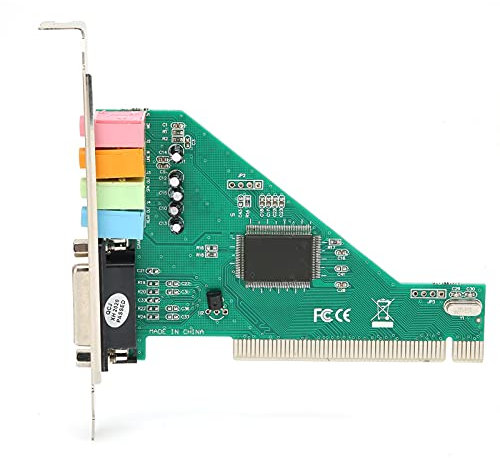 Topiky PCI Sound Card, 120dB Computer Desktop Built in Sound Card, Duplex Playback Computer Accessory with 4 Channel for Windows 98 8738