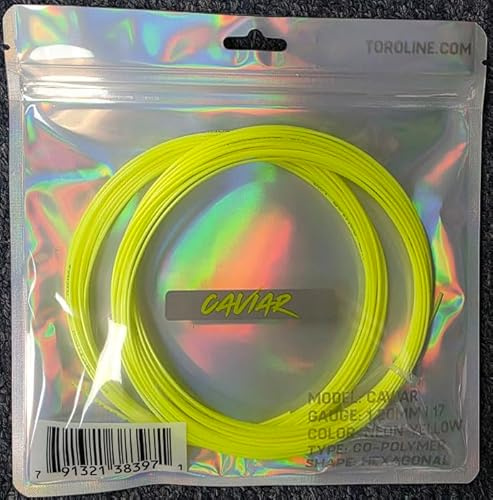 Toroline Caviar 17 Gauge 1.20mm Tennis String Set Neon Yellow