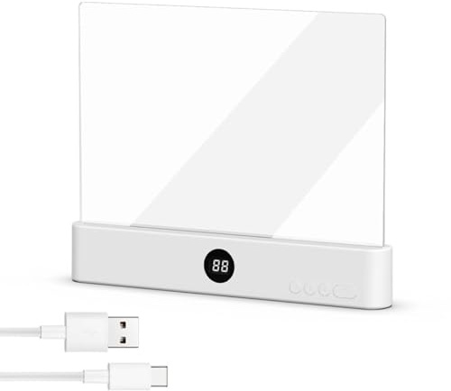 Luce Da Lettura Per Libro Led, Lampada Da Lettura Tablet Intelligente, Luce Da Lettura, Ricarica Usb Con Funzione Timer,Luce Per Lettura Libri A Letto, Luce Notturna, Per Lettura e illuminazione (C)