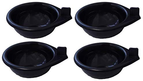 4 x Replacement Black Plastic Egg Poacher Cups