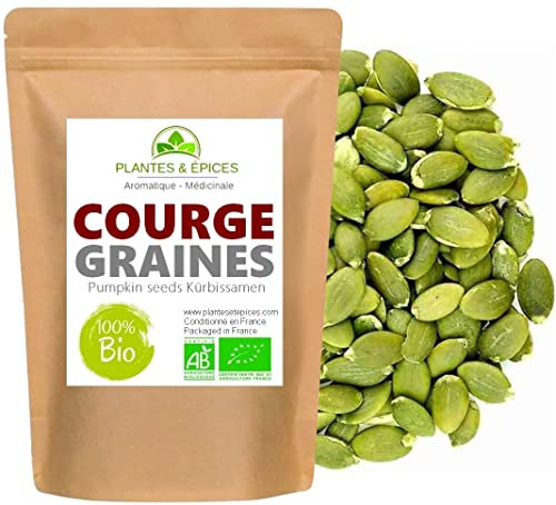 Graines de Courge Naturelles et sans sel - Sachet Fraîcheur Hermétique Refermable (250g)