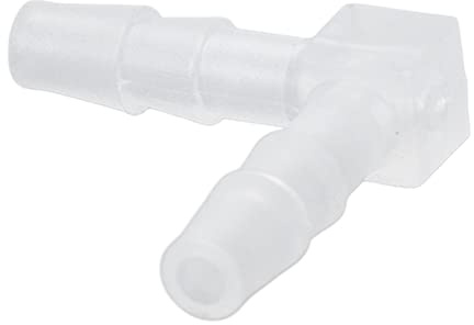 10 St Armbågsslang Hulling Plast Armbågsslang Hulling 90 Graders Lika Hullingar Kopplingsadapter L Form för Akvarium (4 mm)