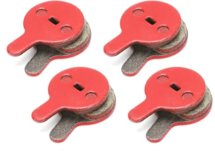 Lwuey Bike Disc Brake Pads, Bicycle Resin Oil Brakes Pad Semi Metal Smooth Braking Low Noise Replacement Bicycle Pads Kit Cycling Mute 026 Accessory Set for BOL BB8 Mountain Electric Scooters 4 Pairs