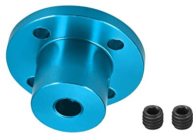DMiotech 6mm Interno Diametro H15xD15 Flangia Accoppiamento Connettore Rigido Guida Albero Accoppiatore Albero Accoppiamento con Viti per Fai-da-Te RC Modello Motori Cielo Blu