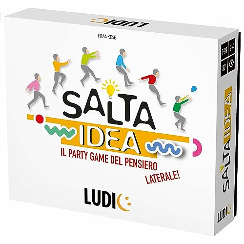 Ludic Saltaidea Il Party Game Del Pensiero Laterale It57311 Gioco Di Società Per La Famiglia Per 3-4 Giocatori Made In Italy