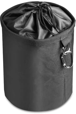 Traxenta Nylon Cesta Pinzas Ropa, Tender Bolsa de para Pinza Impermeable, Bolso Negro Exteriores Cestas, Bolsas Adecuado para Uso en Interiores y al Aire Libre, Tiene Muchas Pinzas para la Ropa