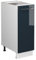 Vicco Apothekerschrank Fame-Line, Dunkelblau Hochglanz/Weiß, 30 cm ohne Arbeitsplatte