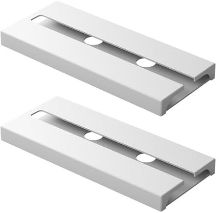 BRIOTA 2 Stück Weinglashalter Plastik, Weinglasregal aus Kunststoff, Hängende Glashalter, Hängender Weinglashalter für KüChe, Bar, Restaurant (Weiß)