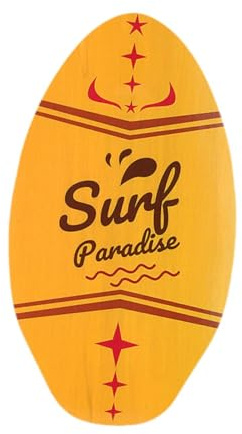 Fenteer Skimboard Tavola da Spiaggia Surfboard Bodyboard in Legno Superficie Liscia Resistente all'Acqua Leggera Adatta a Bambini Adulti Principianti Adatta, 30 inch