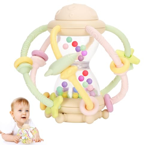 Venditer Pelota Sensorial Bebé, Sonajero Bebé 0-3 Meses, Juguetes Bebés 6-12 Meses, Juguetes Montessori 0-6 Meses, Juguetes Sensoriales Educativos Regalo para Recien Nacido