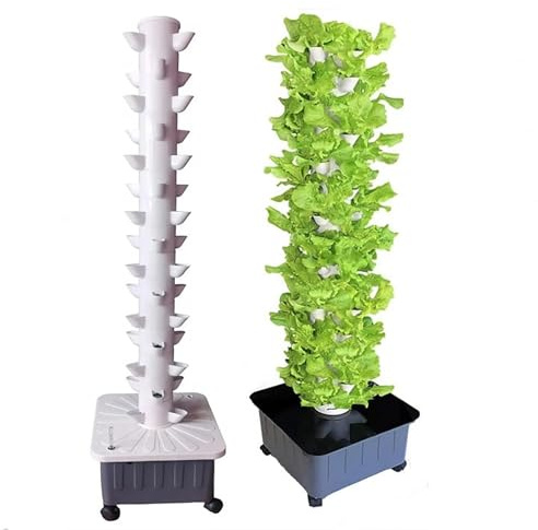 ZJLZJLO Kit de Cultivo hidropónico para el hogar, Sistema de Cultivo hidropónico para jardín, Sistema de Cultivo acuapónico, Sistema de Cultivo hidropónico Vertical para Hierbas, Frutas y Verduras,A
