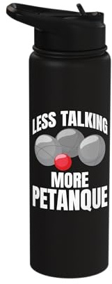 Petanque Player Boules Game Match Less Talking Petanque Stainless Steel Insulated Water Bottle