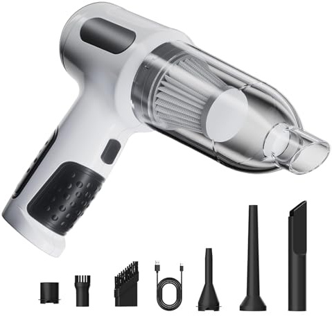 Générique Aspirateur De Voiture sans Fil | Dispositif De Nettoyage Auto | Aspirateur Domestique Compact,pour Propriétaires Conducteurs Berline SUV Camping-Car Canapé Lit Tapis Salon Chambre Bureau
