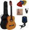 4/4 GITARRE - KONZERTGITARRE IM SET - CLASSIC - NATUR - DECKE LINDENHOLZ - TASCHE - BAND - SAITEN - 3xPIK - STIMMGERÄT ET33B - C22