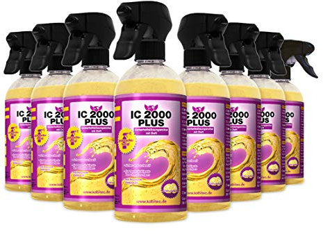 KABITEC IC 2000 PLUS Sicherheitslösungsmittel mit Duft Set - 8x 500 ml, gebrauchsfertig im hochwertigen Handsprühgerät¦ Universal-Reiniger in Profi-Qualität, Nikotinentferner Industriereiniger