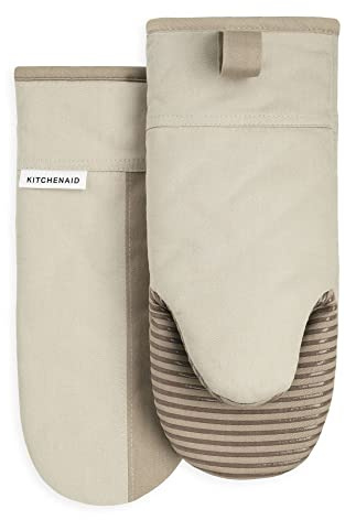 KitchenAid Kitchen Aid Beacon Oven Mitt Set, 5.75x13, Milkshake/Beige