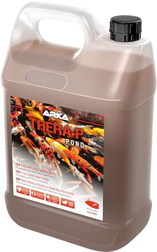 ARKA Pond TheraP - 3785 ml - Fomenta la Salud y vitalidad de los habitantes del Estanque con una fórmula bacteriana Especial, Mejora el Crecimiento y fortalece la Salud de los Peces