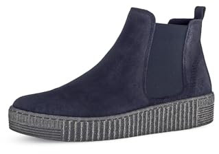 Gabor Damen Chelsea Boots, Frauen Stiefeletten,Best Fitting,Kurzstiefel,uebergangsschuhe,uebergangsstiefel,flach,Ocean (anthrazit),38 EU / 5 UK