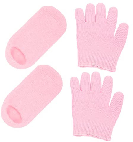 Hoement Gel-handschuhe-set Feuchtigkeitsspendend Für Hände Und Füße Spa-gel-schutz Einfach Zu Tragen Lagern Für Fußpflege Und Feuchtigkeitsanwendung