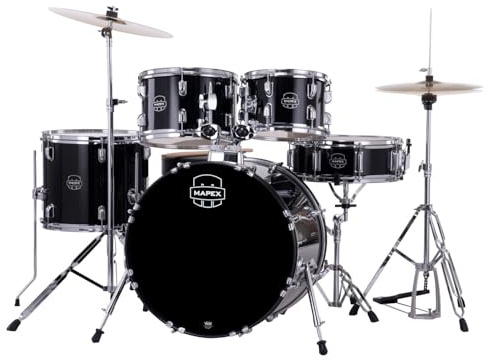 Mapex (メイペックス) Comet Series Drum Set Standard Size Dark Black CM5294FTCDK [Domestic Regular Product]