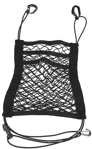 Mipcase Rete Portaoggetti Elastico per Auto con Capacità Organizzatore per Sedile Posteriore per Borsa e Smartphone Pratica Stoccaggio per Documenti e Accessori