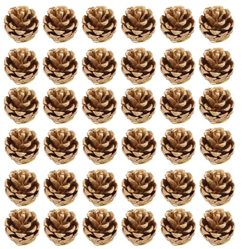 Diyxisk Pomme de Pin Noel, 36 Pièces Pomme de Pin Decorative, Christmas Decorations, Convient pour la Décoration de Noël, Les Ornements Quotidiens, L'aménagement de Fêtes