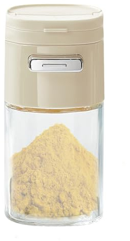 Acunny Saltströare – saltdispenser av med tryckbart lock – robust krydddispenser med exakt dosering för matsal café restaurang