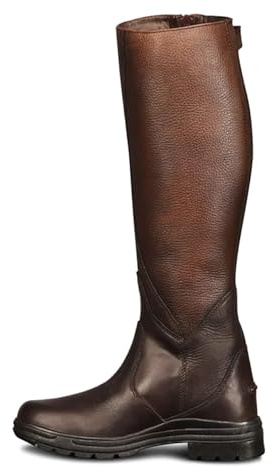 Ovation Women's Comfortable Durable Stylish Equestrian Horse Riding Tall Full-Grain Leather Moorland II Highrider Boot, Brown, Size 7 Regular