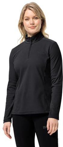 Jack Wolfskin Damen Taunus HZ W Fleecepullover, Black, L