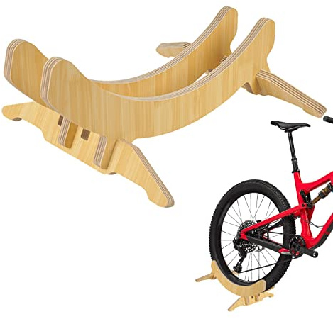 Yeeda Soporte de suelo para bicicleta, soporte de bicicleta independiente, soporte para bicicleta de bicicleta, soporte de suelo de madera, universalidad