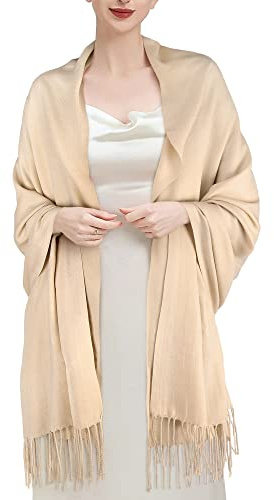 ECOMBOS Bufandas para mujer - Pashminas, chales y envolturas para vestidos de noche, bodas, invierno, estolas cálidas y grandes bufandas para damas
