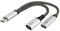 Maxtrack USB-C Splitter Adapterkabel 2-in-1 - MA11L, USB-C Splitter, OTG & 60W Schnellladeanschluss, Datenübertragung, Musik hören & Aufladen gleichzeitig, Kompatibel mit Smartphone, Tablet, Laptop